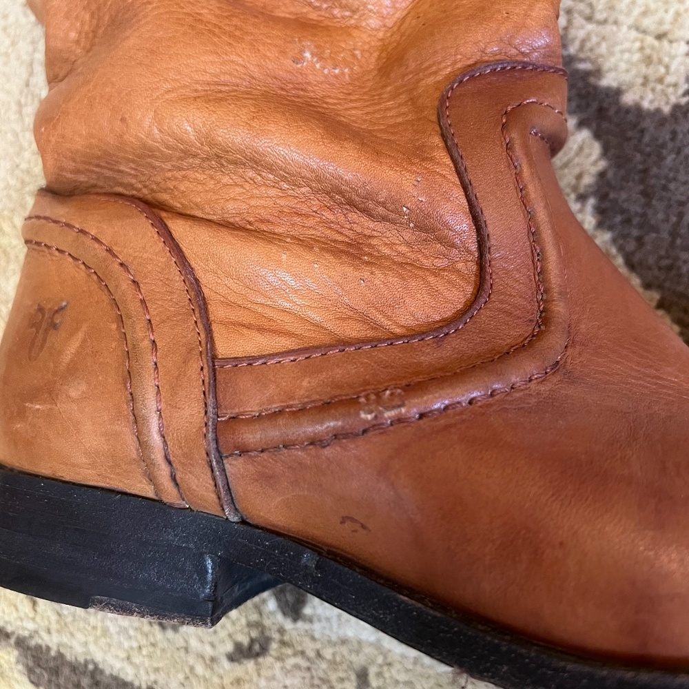 Frye Melissa brown leather riding boots Size 7 - Picture 7 of 14